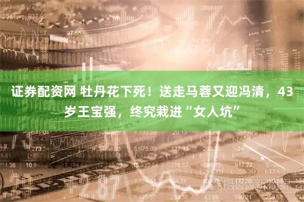 证券配资网 牡丹花下死！送走马蓉又迎冯清，43岁王宝强，终究栽进“女人坑”